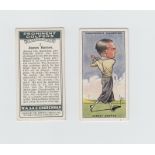 Cigarette cards, Golf, Churchman's, Prominent Golfers (set, 50 cards inc. Bobby Jones (vg) (mostly