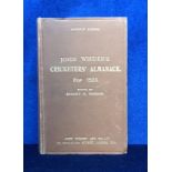 Cricket, John Wisden's Cricketers' Almanack, 1923, original publishers hardback edition, brown board