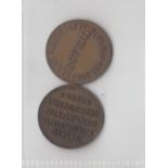 Trade issues, 8 different Bovril tokens inc one with scarce back '1 ounce more nourishing than 50