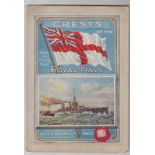 Trade issue, Gale & Polden, Crests of the Royal Navy, uncut sheet (112) in presentation folder (as