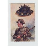 Postcards, Tuck published Military cards by Harry Payne inc. Badges & Their Wearers, 3160 (5),