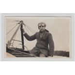 Postcards, Aviation, 3 RP's showing Aviators, F.W. Gooden sitting on side of plane, Mr B.C.