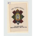 Tobacco silks, Phillips, Crests & Badges of the British Army, Anon, 'M' size (unnumbered) (set,