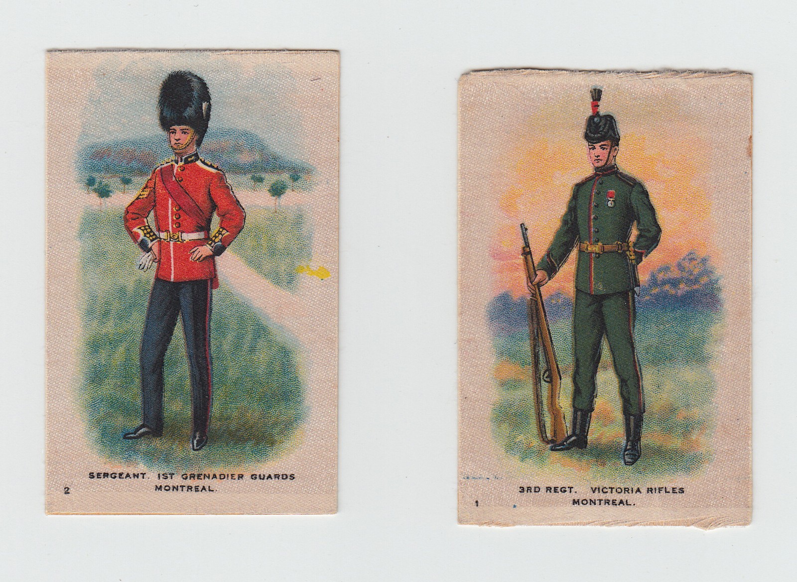 Tobacco silks, ITC, Canada, Regimental Uniforms of Canada, 'L' size (set, 55 silks) (gd)