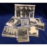 Postcards, Military, a small but interesting selection of WW2 cards & photos showing hangings,