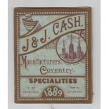 Trade issue, Advertising, J&J Cash, Coventry, Illustrated booklet, 1889, showing Cash's Woven