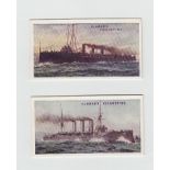 Cigarette cards, Clarkes, Marine Series (set, 25 cards) (ex)