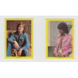 Trade cards, Monty, Pop Star Pictures, (yellow border) ref ZJ12-54-9, 'M' size, (set, 50 cards) (