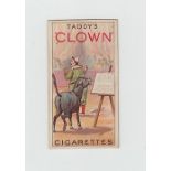 Cigarette card, Taddy, Clowns & Circus Artistes, type card, ref H414, picture no 6, clown &