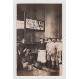 Postcards, P Jones Collection, a small selection of 4 RP's of Billingsgate Fish Market used in