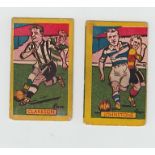 Trade cards, Football, Donaldson's, Golden Series (Soccer), 7 cards, nos 1, 4, 15, 28, 41, 42 &