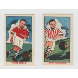 Trade cards, Football, Junior Pastimes, Popular English Players (set, 52 cards, plus two related