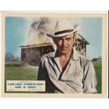 Cinema, a folder containing a collection of 40 colour lobby cards from Band of Angels (Clark Cable),