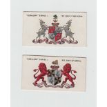 Cigarette cards, Taddy, Heraldry Series (set, 25 cards) (gd/vg)