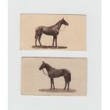 Cigarette cards, Sandorides, Famous Racehorses, (set, 50 cards) (gd)