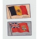 Cigarette cards, Hill's, National Flag Series (printed back) (set, 20 cards) (gd/vg)