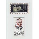 Cigarette cards, Major Drapkin, Advertisement cards, (set, 8 cards) (gd)