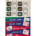 Trade cards, Blue Cap Cheese, Flixies, 'K' size set of 144 cards issued in groups of 12, c/m in