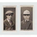 Cigarette cards, Horseracing, Ogden's, 3 sets, Steeplechase Celebrities, (50 cards) (gd/vg), Jockeys