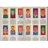 Trade cards, Football, Barratt's, Famous Footballers, Series A9, c/m in special album, (set, 50