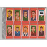 Trade cards, Football, Barratt's, Famous Footballers, Series A10, (set, 50 cards) (vg)