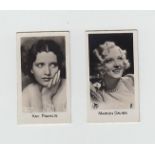 Trade cards, Bridgewater, Film Stars, three sets, 96 cards in each, 1st Series ('CE' over number),