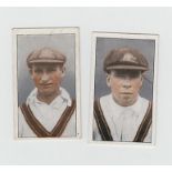 Cigarette cards, Phillip's, Famous Cricketers (set, 32 cards) (gd)