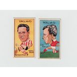 Trade cards, Football, Reddish Maid, International Footballers of Today (8/25, nos 7, 10, 11, 13,