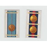 Cigarette cards, 2 sets, Mitchell's, Army Ribbons & Buttons & Churchman's, Pipes of the World (gd)