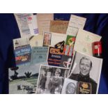 Ephemera, mixed selection of items inc Brighton & Neighbourhood Photographic Souvenir Book early