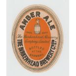 Beer Label, The Birkenhead Brewery Co Ltd, Amber Ale, v.o, (gd/vg)) (1)