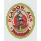 Beer Label, Cheltenham Original Brewery Company Ltd, Flagon Ale, small v.o, (vg) (1)