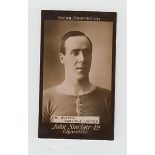 Cigarette card, Football, John Sinclair, Football Favourites, type card, no 96, W. Blythe,