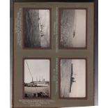 Shipping/Naval, photo album containing 39 b/w photographs, 1930's inc. RMS Queen Mary at Southampton