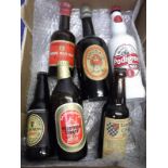 Breweriana, bottles, 6 bottled beers, all unopened with contents, inc. Bass King's Ale 22 Feb