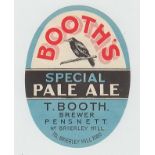 Beer Label, T Booth, Pensnett, Special Pale Ale, pre 1953, v.o, (vg) (1)