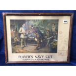 Tobacco Advertising, Player's showcard for Navy Cut Tobacco and Cigarettes,  41cm x 54cm, framed and