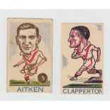 Trade cards, Football, Donaldson's, Sports Favourites, all 'large' head issues, 8 Soccer cards,