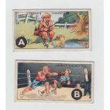 Cigarette cards, Ogden's, 3 Sporting sets, ABC of Sport (25 cards), Famous Rugby Players (50