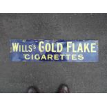Advertising, Wills's, an original enamel advertising sign for 'Wills's Gold Flake Cigarettes'