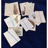 Cigarette cards, Player's, a collection of six 'X' size sets, Artillery in Action, Dogs, (scenic