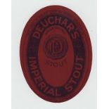 Beer Label, Robert Deuchar Ltd, Edinburgh, Deuchar's Imperial Stout, v.o, (vg) (1)