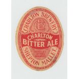 Beer Label, Charlton Brewery Co Ltd, Shepton Mallet, Bitter Ale, v.o, (tatty but scarce) (1)