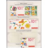 Stamps, P. Jones Collection, GB stamps, Prestige booklets, mint (8) and FDC's from 1989 to 1996