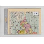 Trade cards, Lever Bros, Geographic Game, set of 30 cards which make up into map of GB, with