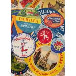 Cheese Labels, a collection of approx. 50 Worldwide cheese labels, various ages and countries,