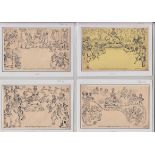 Postal History, P. Jones Collection, illustrated caricature envelopes (6), four are stated to be