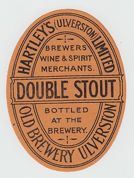 Beer Label, Hartley's (Ulverston) Limited, Double Stout, v.o, (vg) (1)