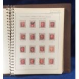 Stamps, GB, QV mainly used collection in ring binder with over 150 penny plates, 12 halfpenny