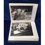 Cinema, a folder containing approx 120 lobby cards and cinema stills, b/w and colour, 1950's -